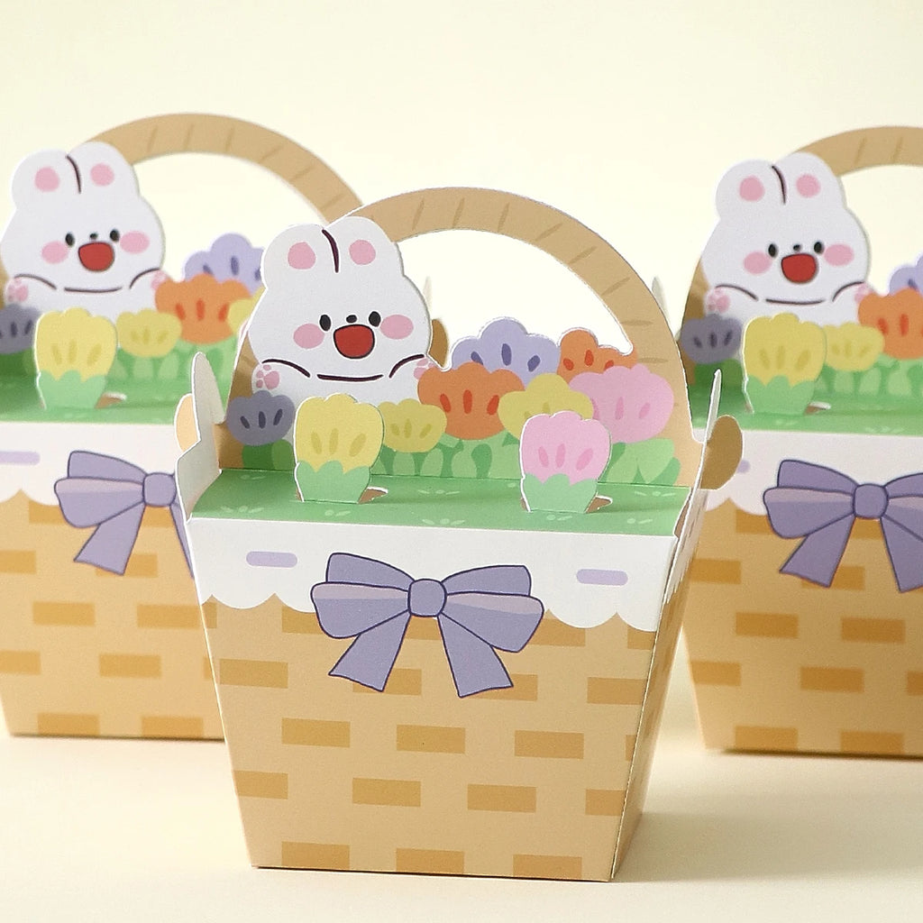 Easter Gift Boxes – Set of 5 Cute Bunny Design Paperboard Boxes | The Party Days