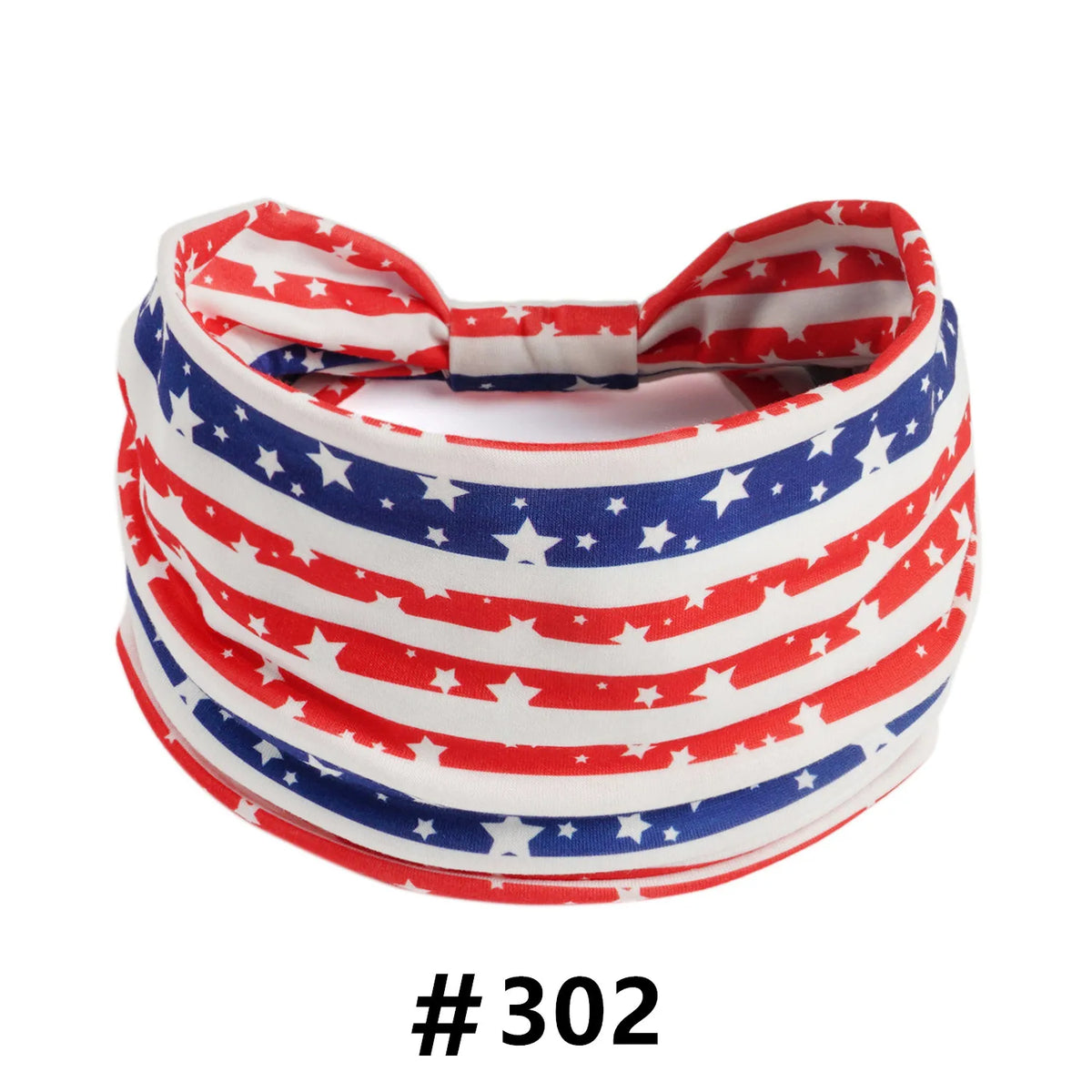 American Flag Wide Headband – Patriotic Turban Headwrap Red White & Blue – The Party Days | The Party Days