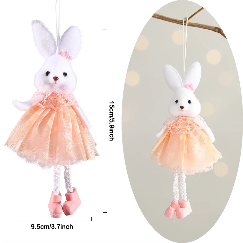 Easter Bunny Hanging Ornaments – Adorable Cloth Doll Decorations for Spring – The Party Days | The Party Days