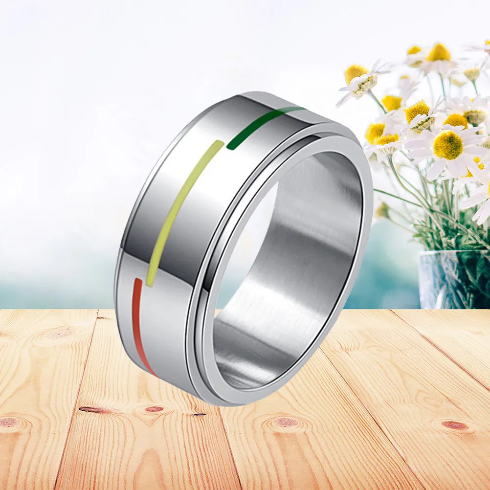 Rainbow Pride Spinner Ring – Waterproof Stainless Steel LGBT Ring | The Party Days | The Party Days