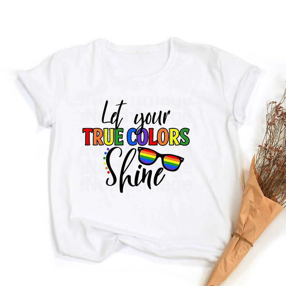 Peace Love Equality LGBT Pride T-Shirt – Rainbow Graphic Tee | The Party Days | The Party Days