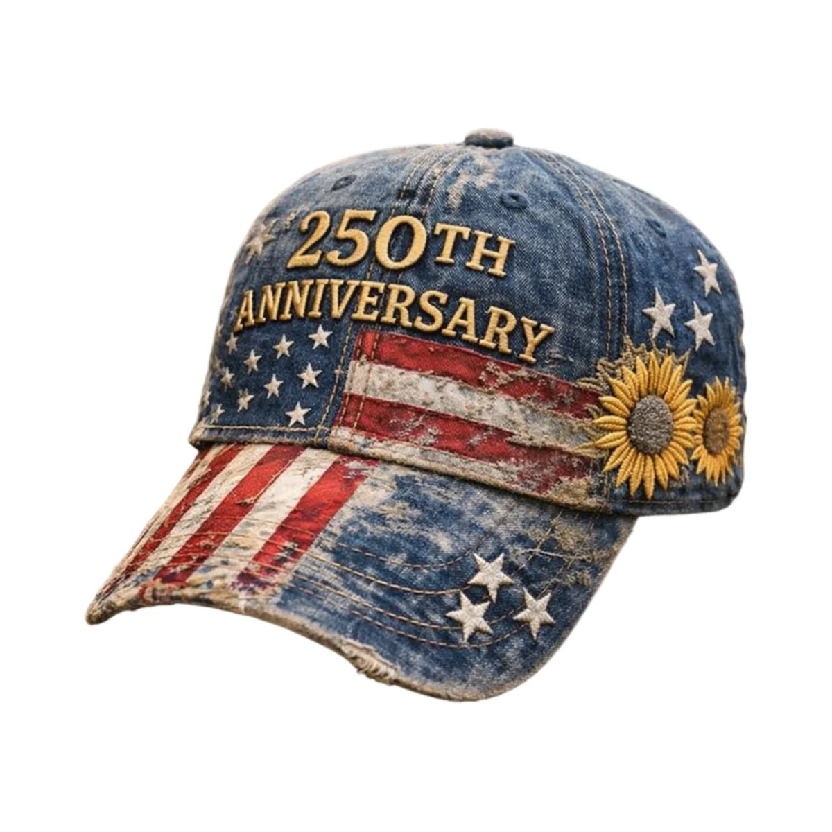 USA Flag Distressed Baseball Cap – Retro American Patriotic Hat Unisex – The Party Days | The Party Days