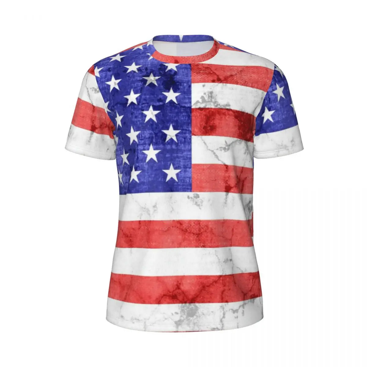 Men's USA American Flag Star Print Oversized T-Shirt – Patriotic Streetwear Tee – The Party Days | The Party Days