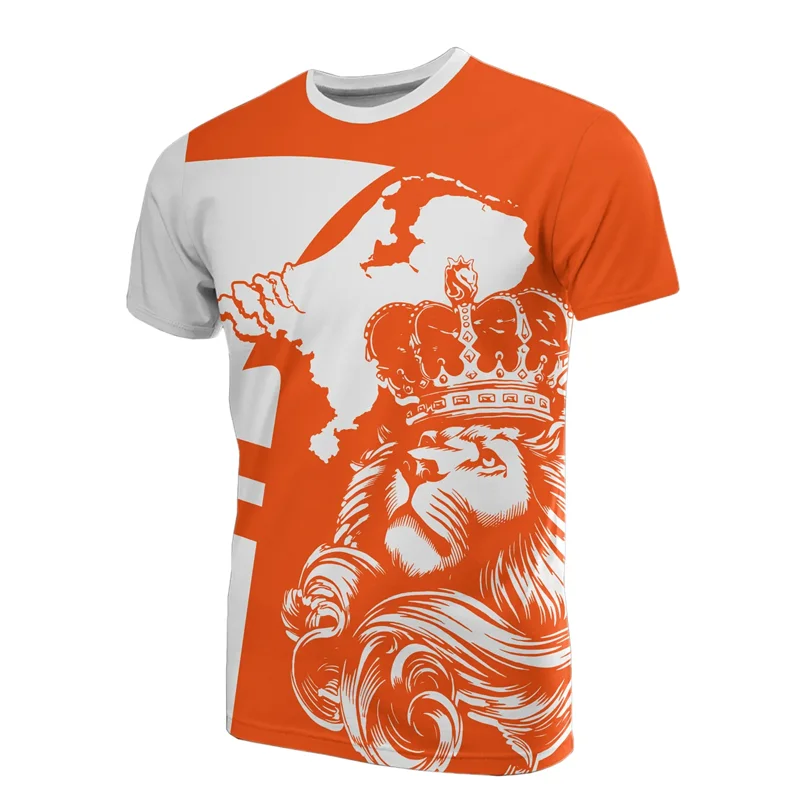Netherlands Flag 3D Print T-Shirt – Dutch Orange Oversized Tee for Men & Women – The Party Days | The Party Days