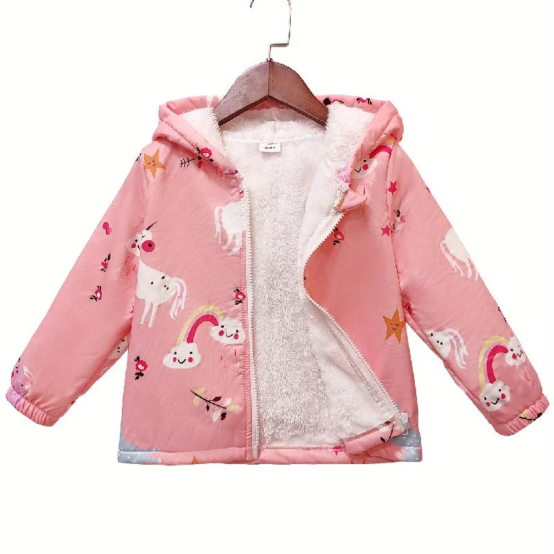 Kids Unicorn Fleece Hoodie Jacket | The Party Days | The Party Days