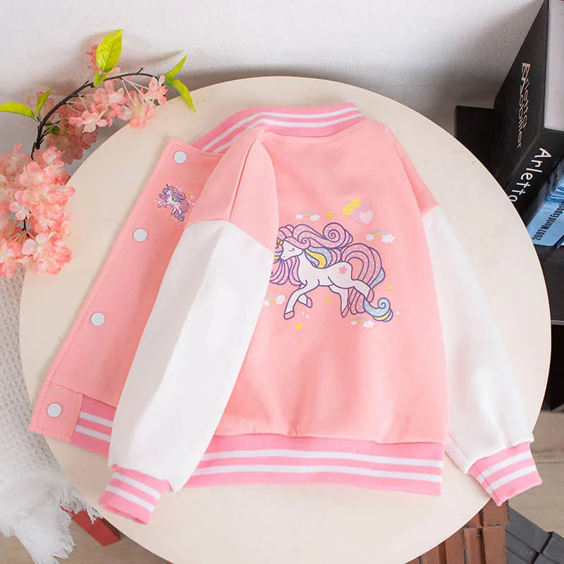 Girls Unicorn Baseball Jacket | The Party Days | The Party Days