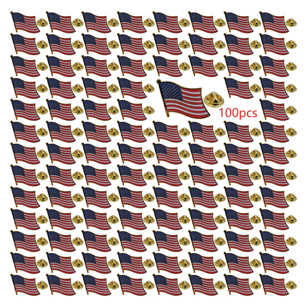 American Flag Lapel Pin – Gold-Plated Enamel USA Flag Pin – The Party Days | The Party Days