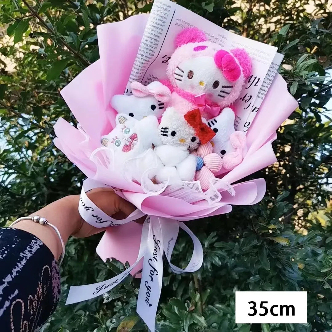 Hello Kitty Plush Bouquet with Soap Roses – Mother's Day Gift | The Party Days | The Party Days