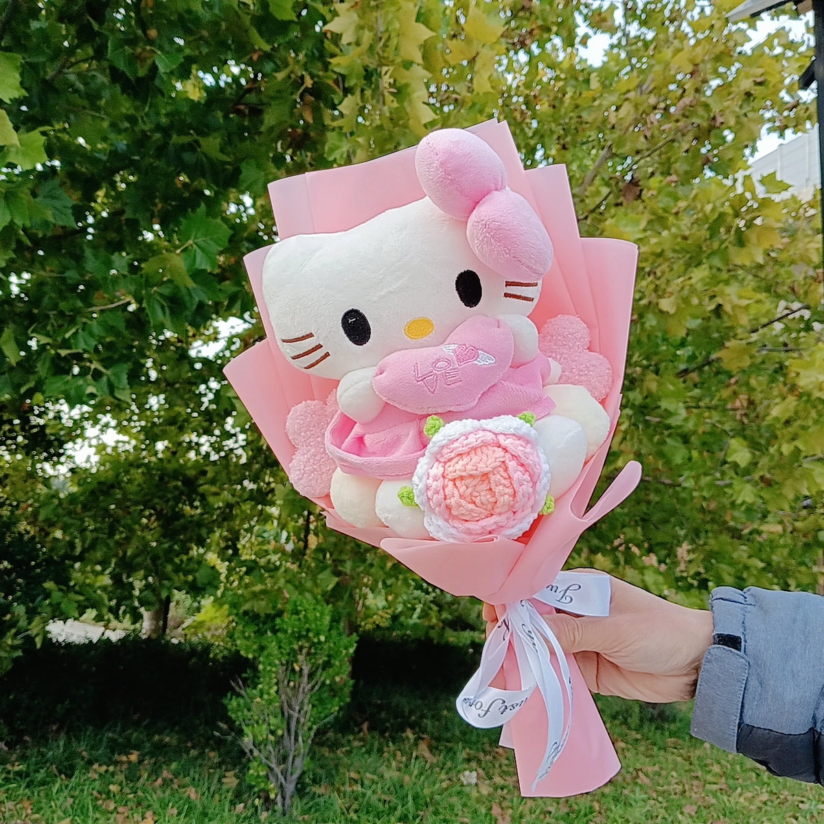 Hello Kitty Plush Bouquet with Soap Roses – Mother's Day Gift | The Party Days | The Party Days