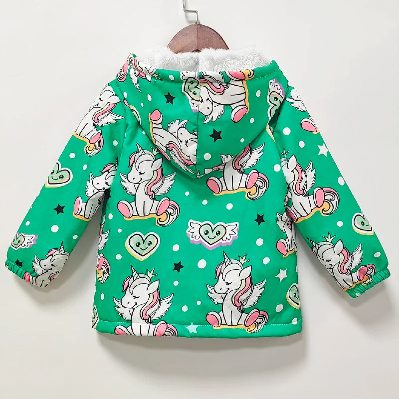 Kids Unicorn Fleece Hoodie Jacket | The Party Days | The Party Days