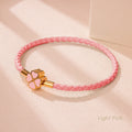 Four-Leaf Clover Lucky Braided Leather Bracelet & Anklet – 9 Colors | The Party Days | The Party Days