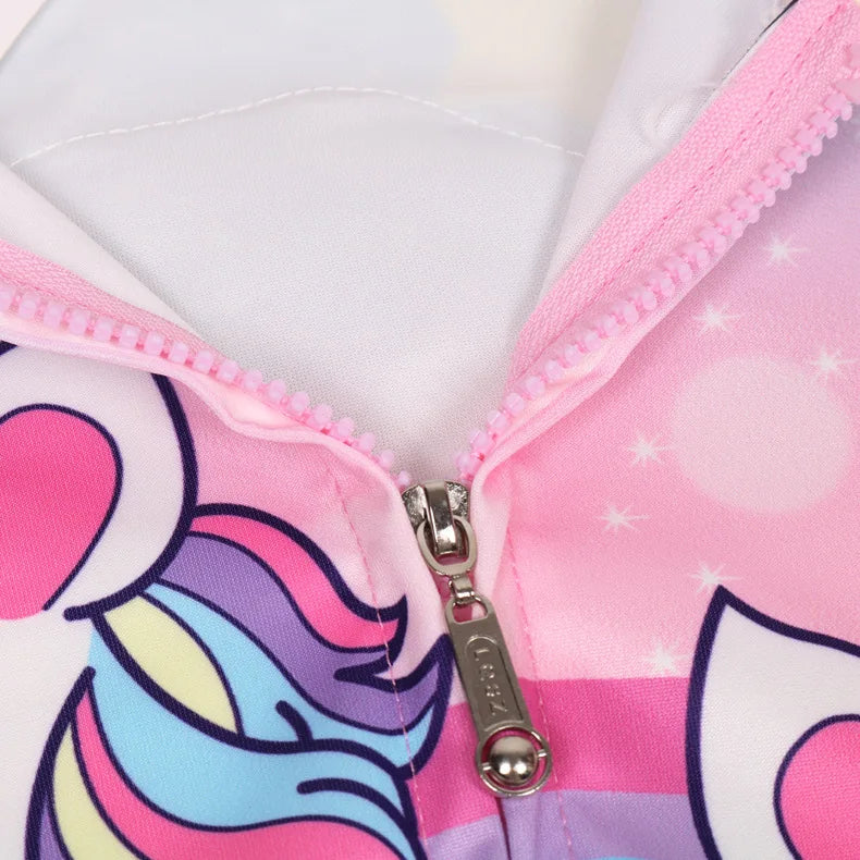 Girls Unicorn Hooded Jacket | The Party Days | The Party Days