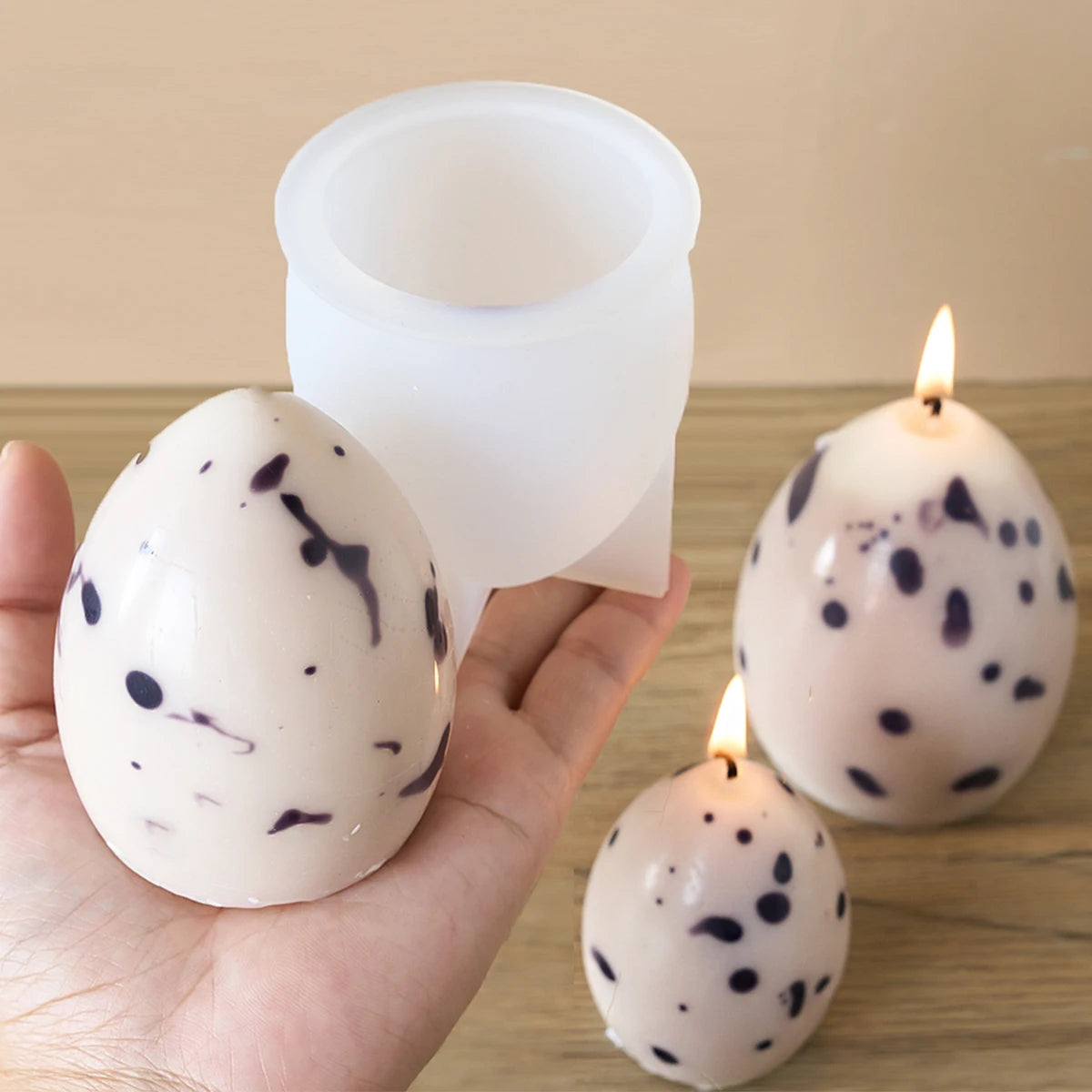 Egg-Shaped Candle Silicone Mold S/M/L – Easter & DIY Crafts – The Party Days | The Party Days
