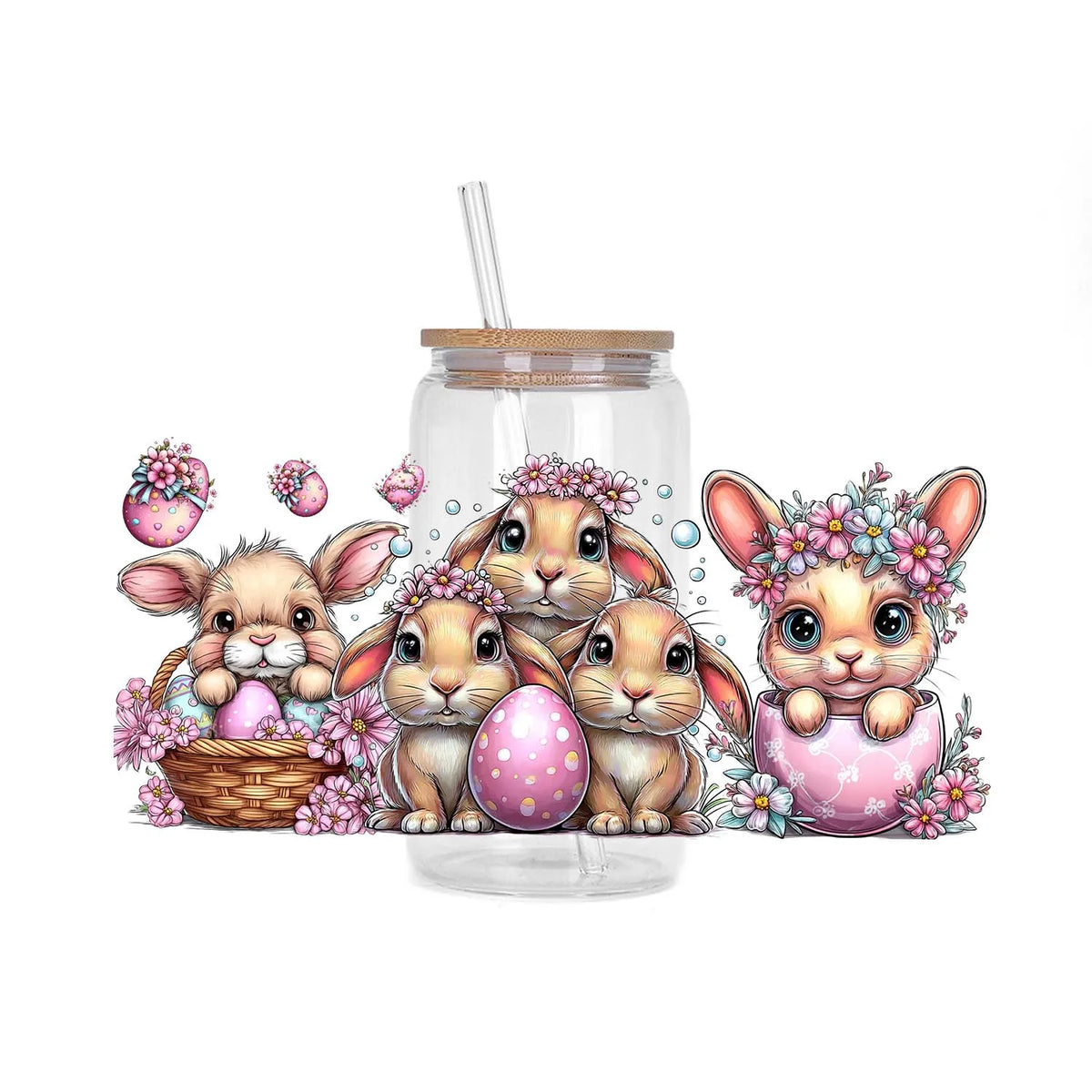 Easter Cute Bunny Easy Peel Waterproof 3D Transfers – The Party Days | The Party Days