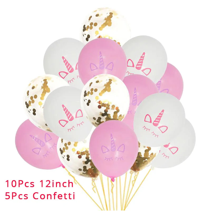 Unicorn Party Decoration Set | Plates, Cups, Balloons & Accessories | The Party Days | The Party Days