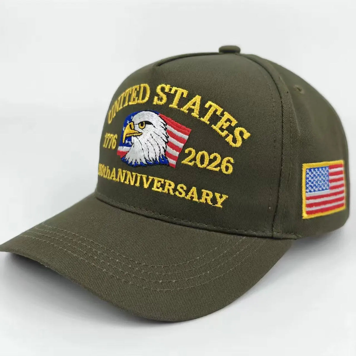 USA 250th Anniversary Eagle Embroidered Baseball Cap – Unisex Adjustable Patriotic Hat | The Party Days | The Party Days