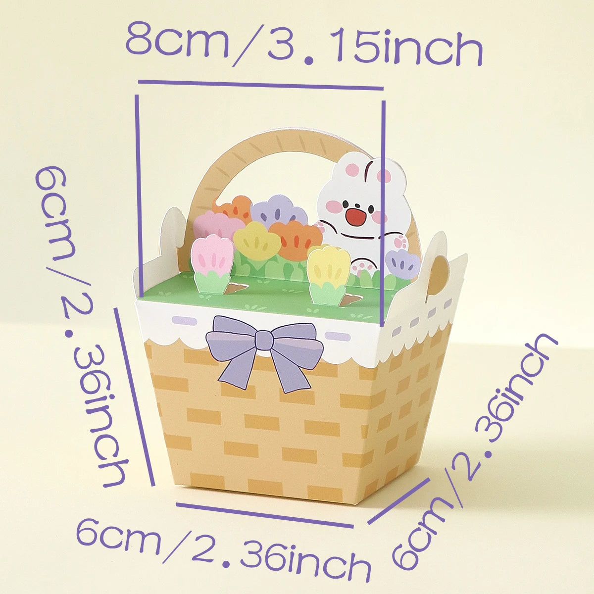 Easter Gift Boxes – Set of 5 Cute Bunny Design Paperboard Boxes | The Party Days