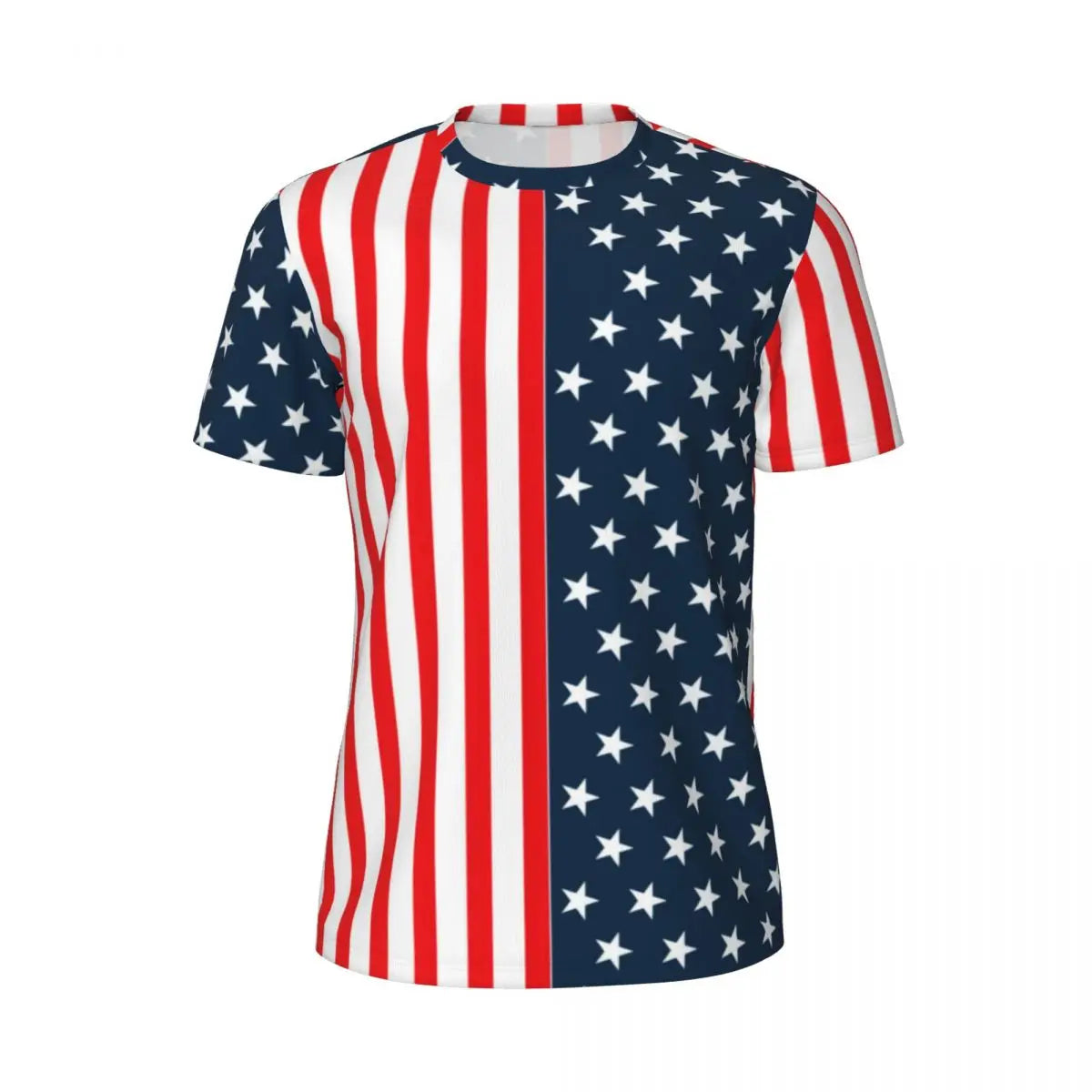 Men's USA American Flag Star Print Oversized T-Shirt – Patriotic Streetwear Tee – The Party Days | The Party Days