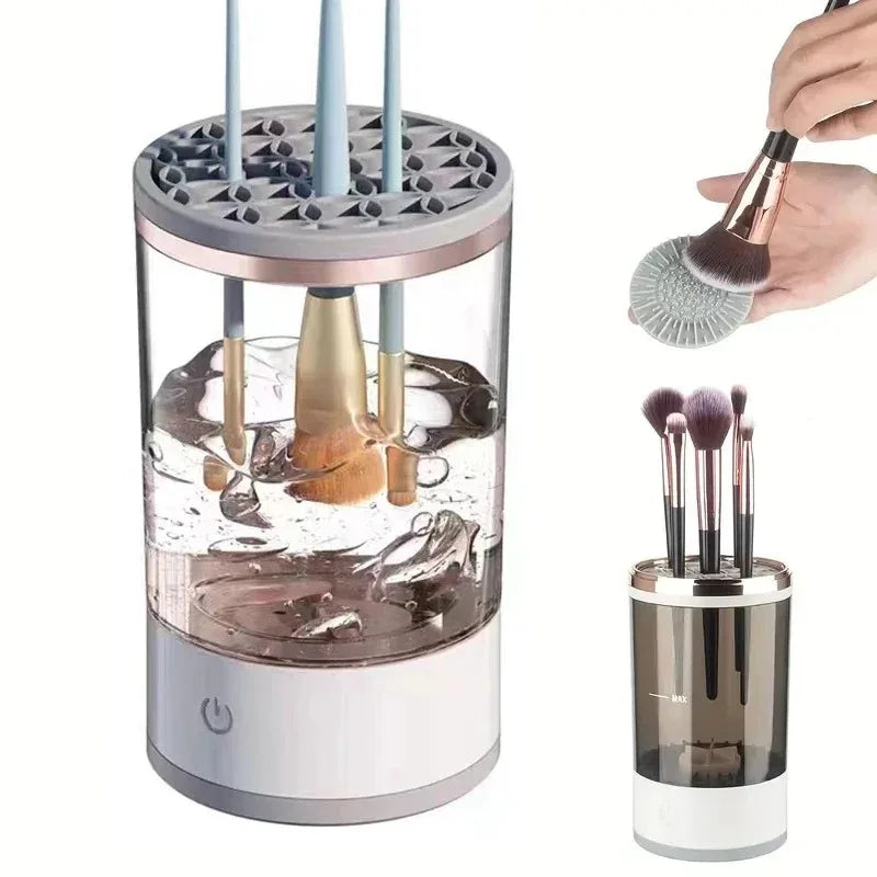 Portable USB Electric Makeup Brush Cleaner – Quick Clean & Spin | The Party Days