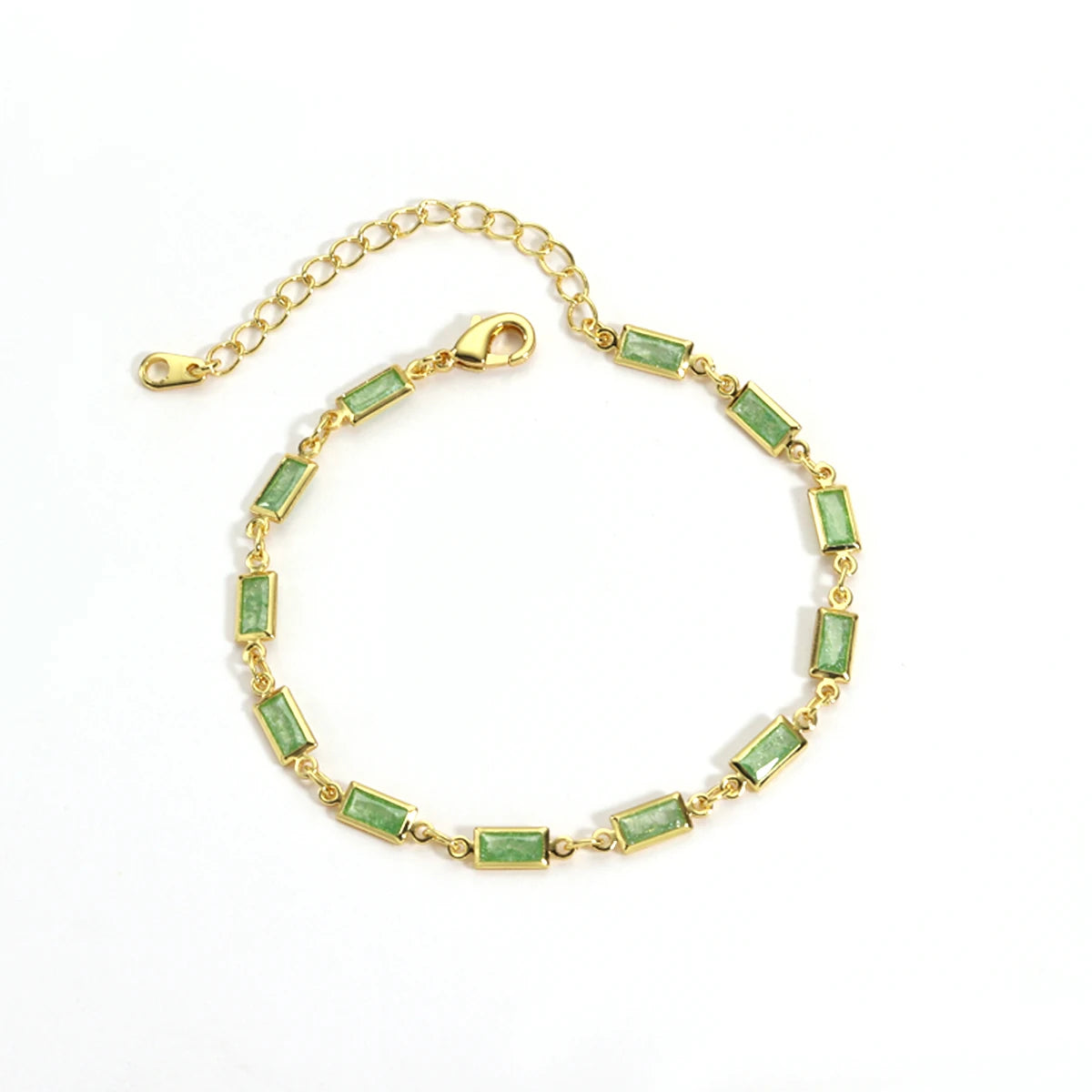 Micro Inlaid Zircon Charm Bracelet & Anklet – Geometric Sugar Design | The Party Days