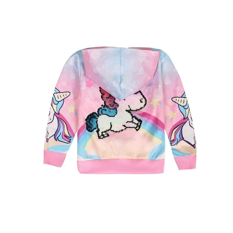 Girls Unicorn Hooded Jacket | The Party Days | The Party Days