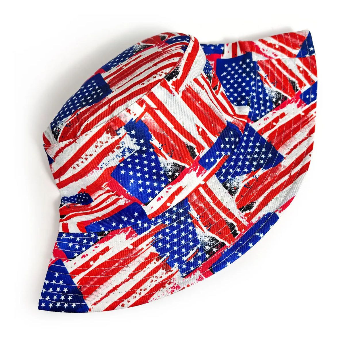 Patriotic American Flag Bucket Hat – Reversible, Foldable & Stars and Stripes | The Party Days | The Party Days