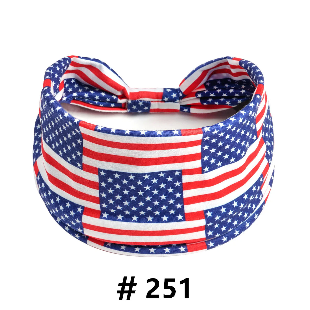 American Flag Wide Headband – Patriotic Turban Headwrap Red White & Blue – The Party Days | The Party Days