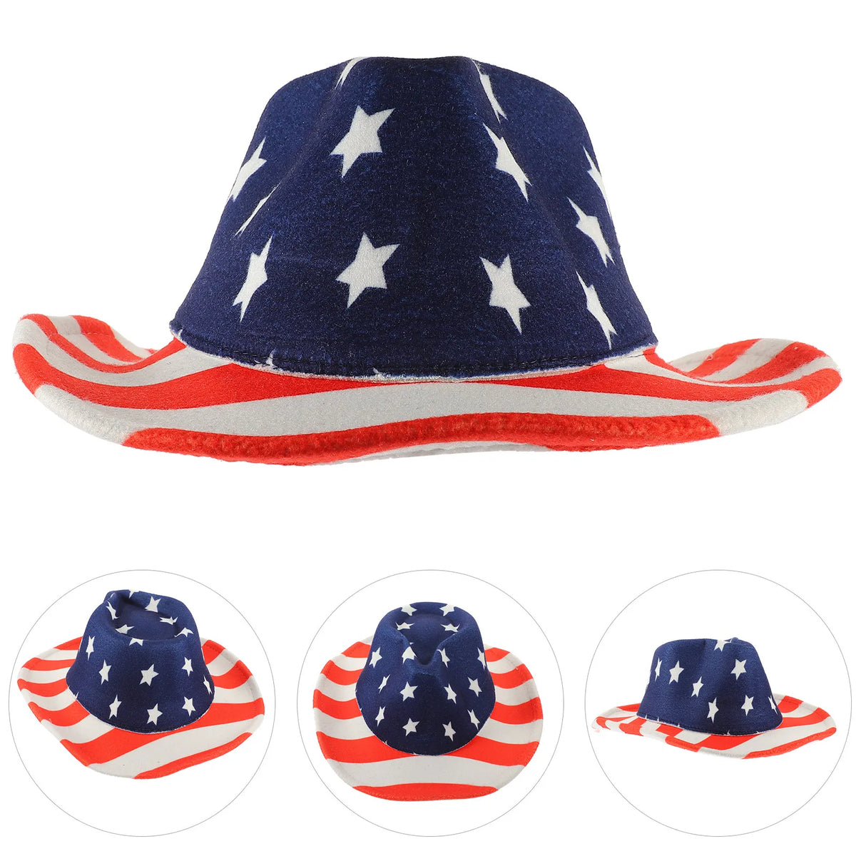 Patriotic American Flag Cowboy Hat – Western Unisex Hat for 4th of July & Parties | The Party Days | The Party Days