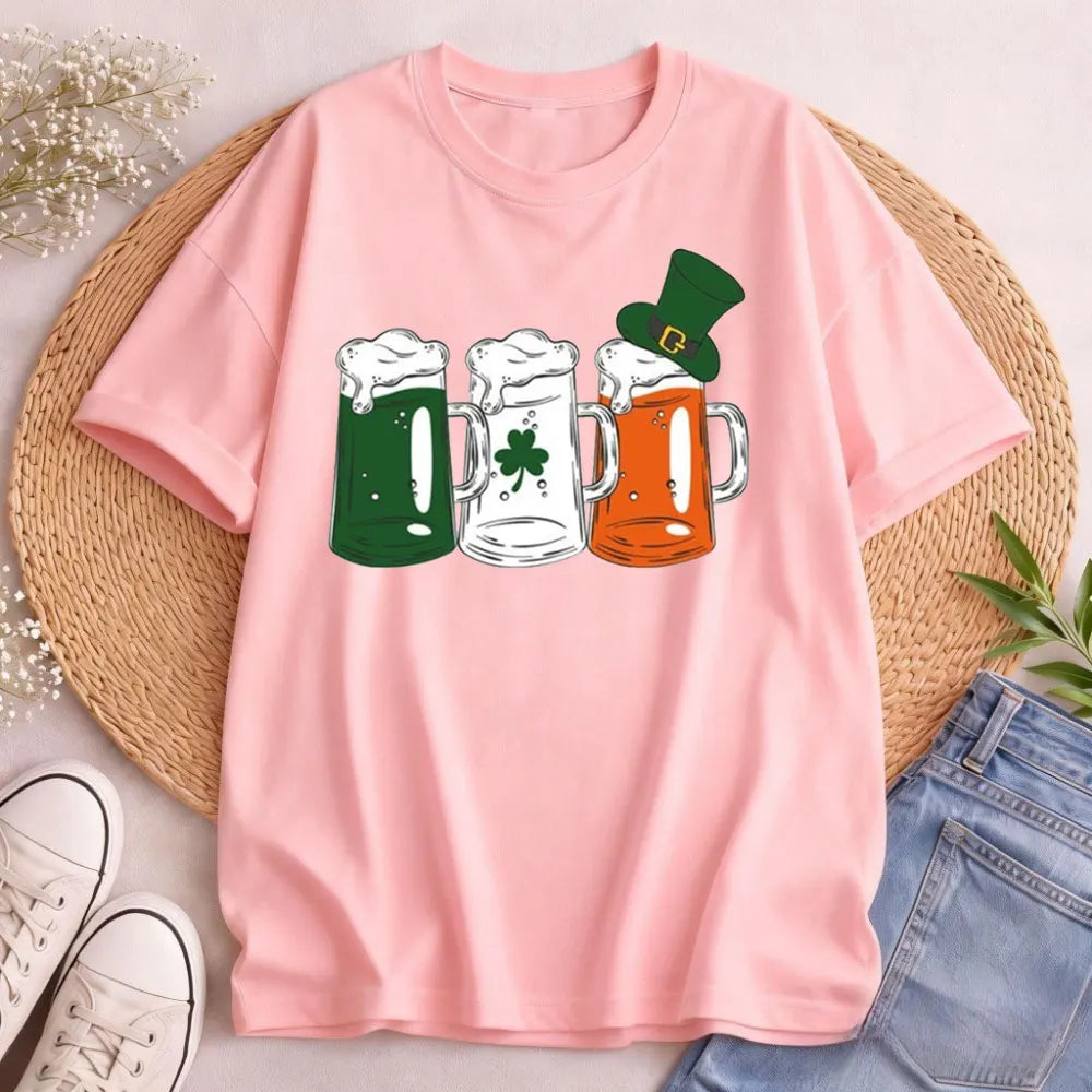 Irish Beer Women's T-Shirt – St. Patrick's Day Cotton Tee – The Party Days | The Party Days