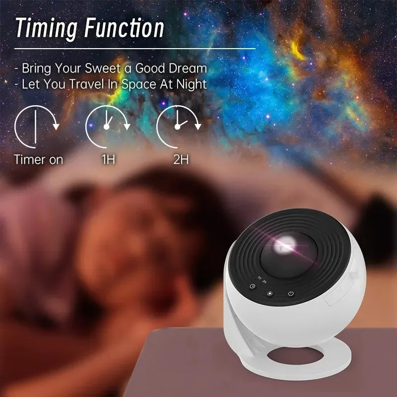 Galaxy Projector Night Light – Starry Sky 360° Rotating Planetarium Lamp for Kids Room | The Party Days | The Party Days
