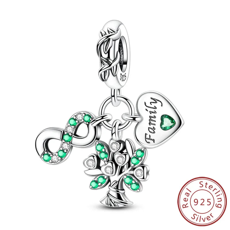 925 Silver St. Patrick's Day Shamrock Earring Charms – Four-Leaf Clover – The Party Days | The Party Days