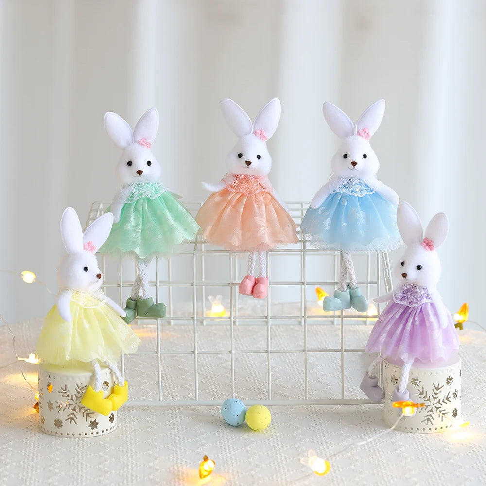Easter Bunny Hanging Ornaments – Adorable Cloth Doll Decorations for Spring – The Party Days | The Party Days