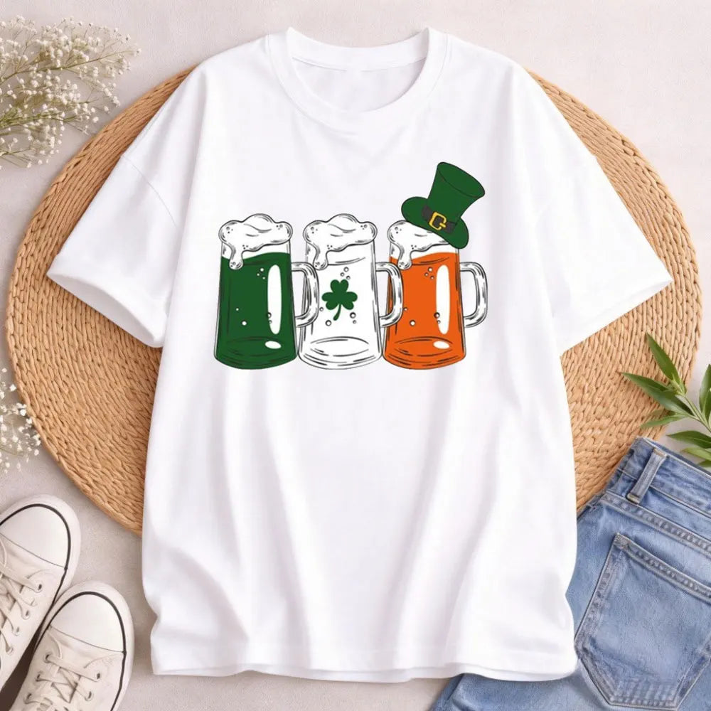 Irish Beer Women's T-Shirt – St. Patrick's Day Cotton Tee – The Party Days | The Party Days