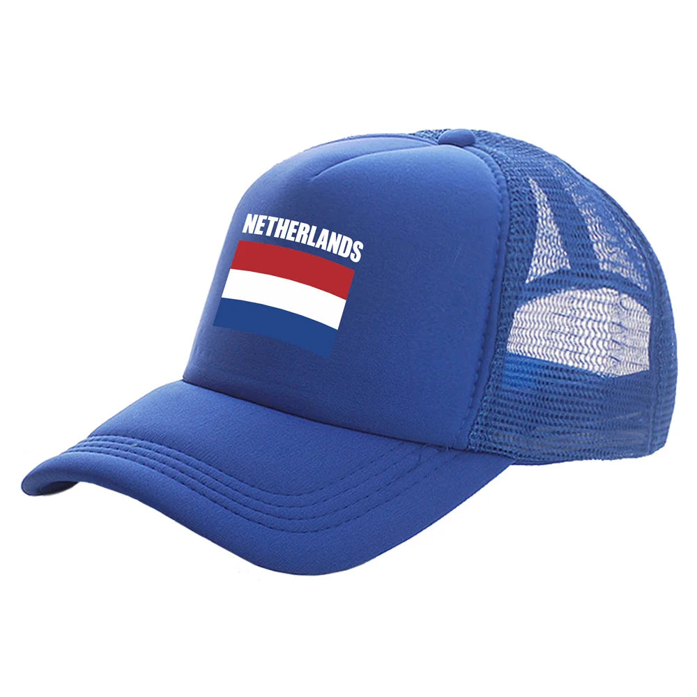 Netherlands Trucker Cap – Dutch Holland NL Mesh Net Baseball Hat | Unisex Summer Snapback | The Party Days