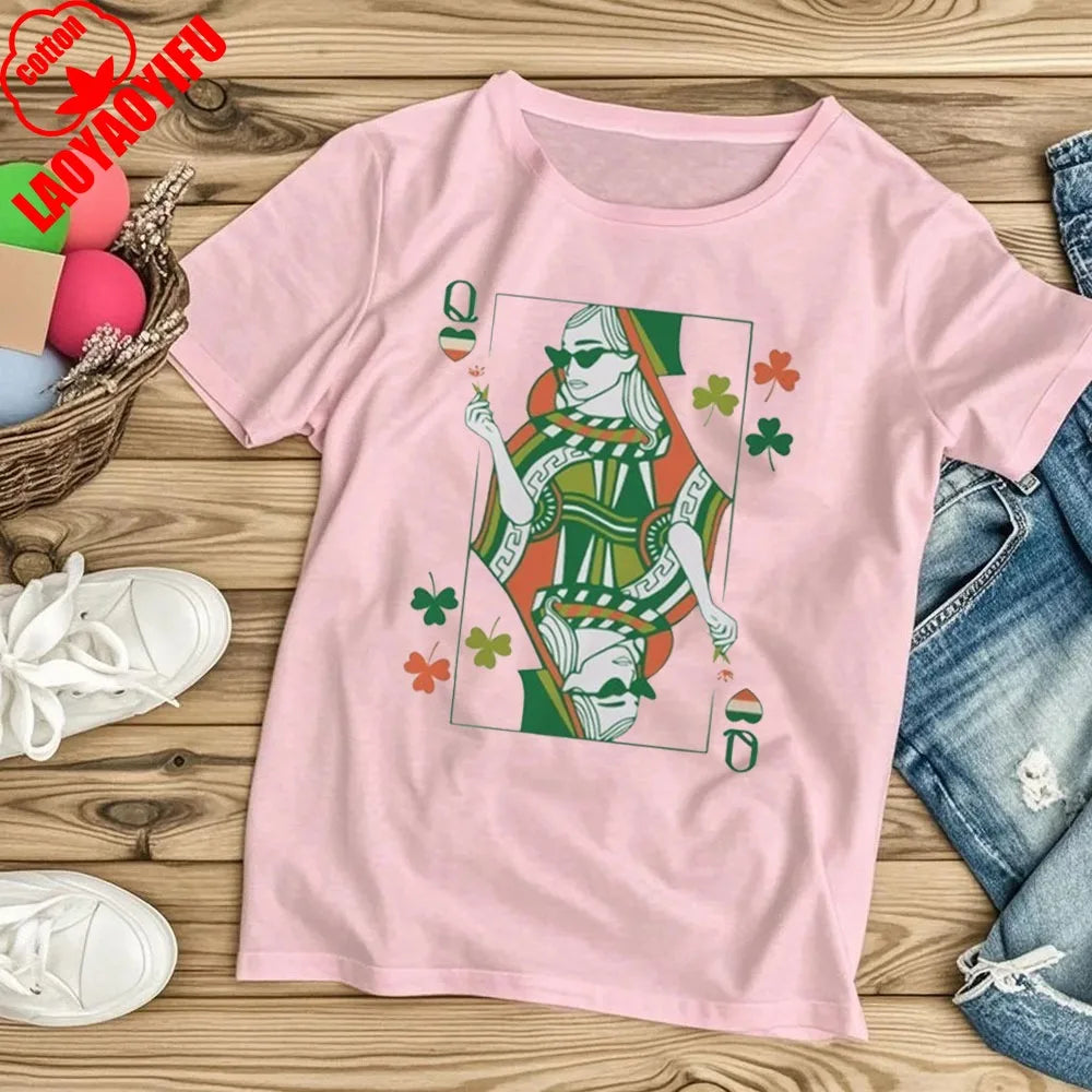 Irish Queen T-Shirt – St. Patrick's Day Women's Tee – The Party Days | The Party Days
