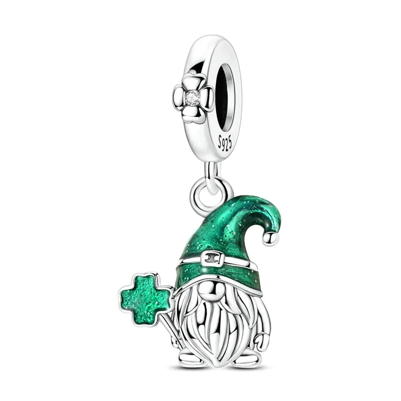 925 Silver St. Patrick's Day Bracelet Charms with Zirconia – GDTC Certified – The Party Days | The Party Days