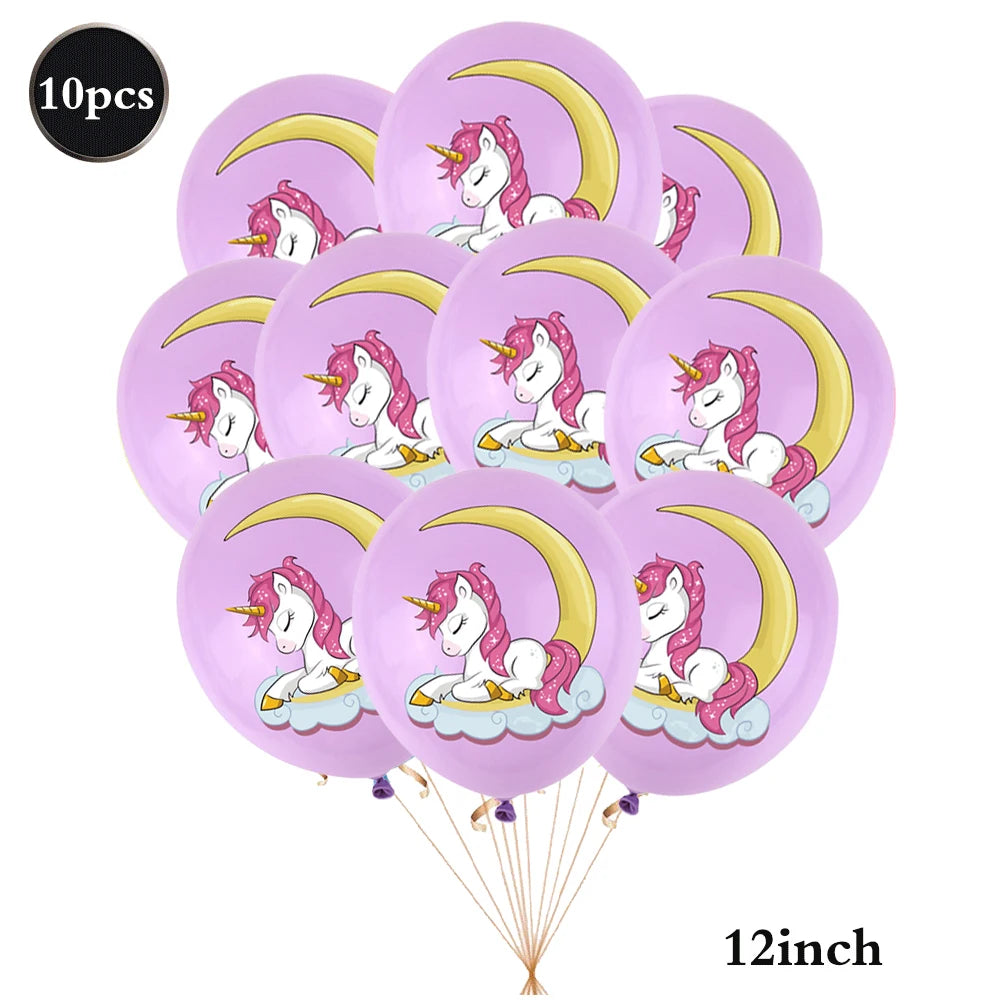 Unicorn Party Decoration Kit 1 | Plates, Napkins, Banner & Accessories | The Party Days | The Party Days