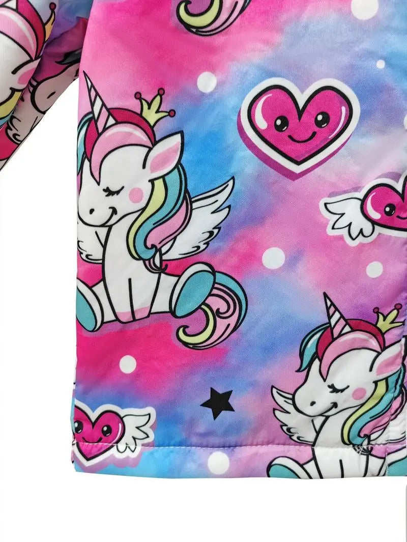 Kids Unicorn Fleece Hoodie Jacket | The Party Days | The Party Days