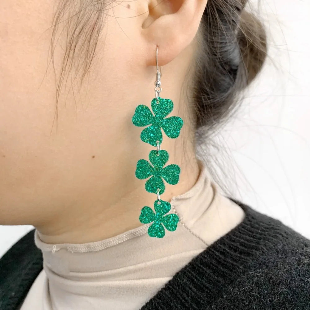 St. Patrick's Day Irish Drop Earrings – European American Style – The Party Days | The Party Days