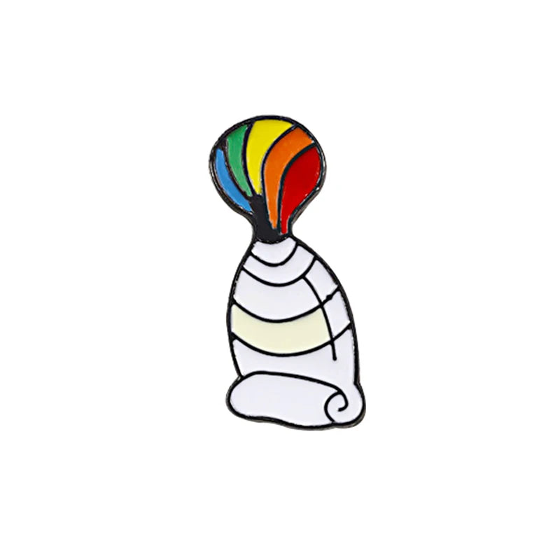 Rainbow Pride Enamel Lapel Pin – LGBT Flag Heart Brooch | The Party Days | The Party Days