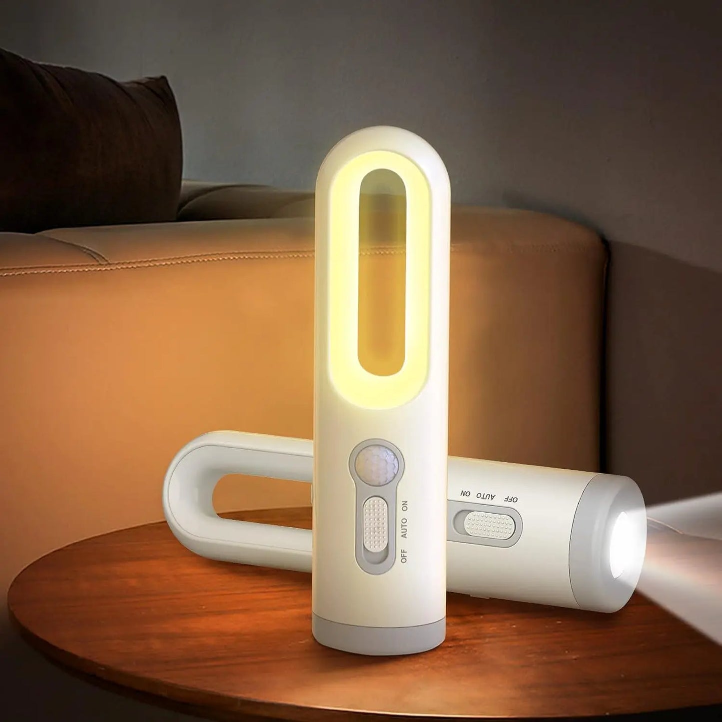 LED Motion Sensor Night Light 2 in 1 Portable Flashlight