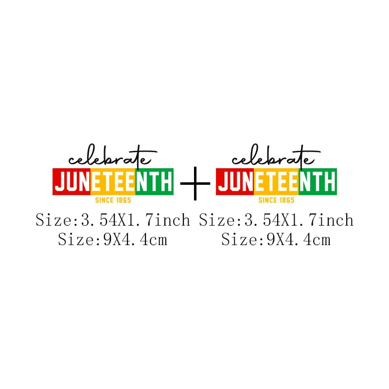 Juneteenth Iron-On Transfer Patch for Clothing – DIY Heat Sticker for T-Shirts & Hoodies | The Party Days | The Party Days
