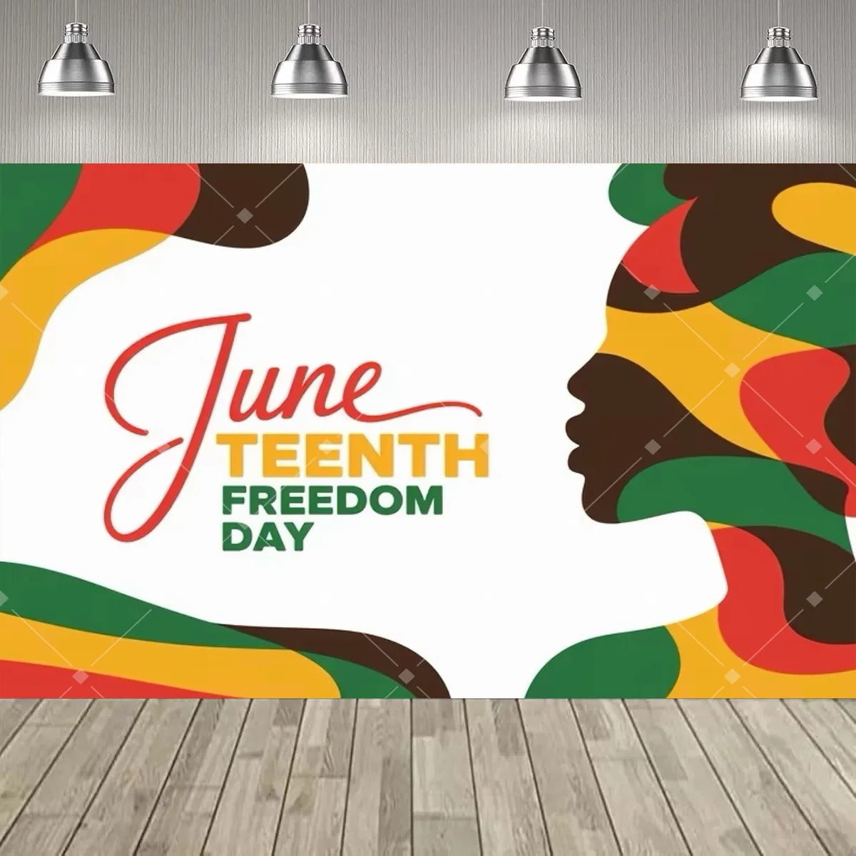 Juneteenth Backdrop – African American Freedom Day Party Photo Banner | The Party Days | The Party Days