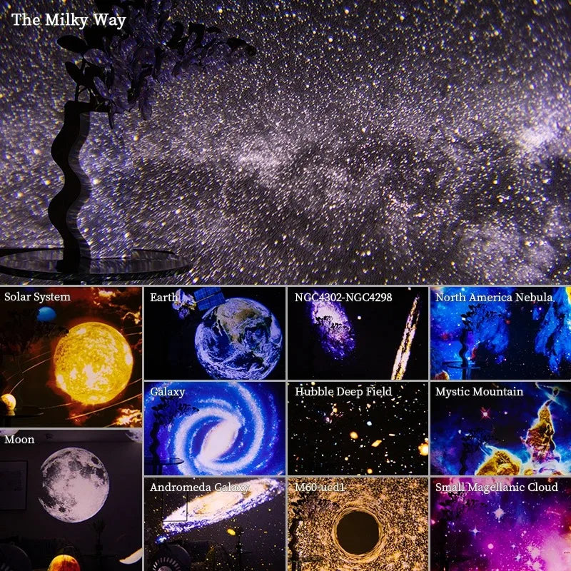 Galaxy Projector Night Light – Starry Sky 360° Rotating Planetarium Lamp for Kids Room | The Party Days | The Party Days