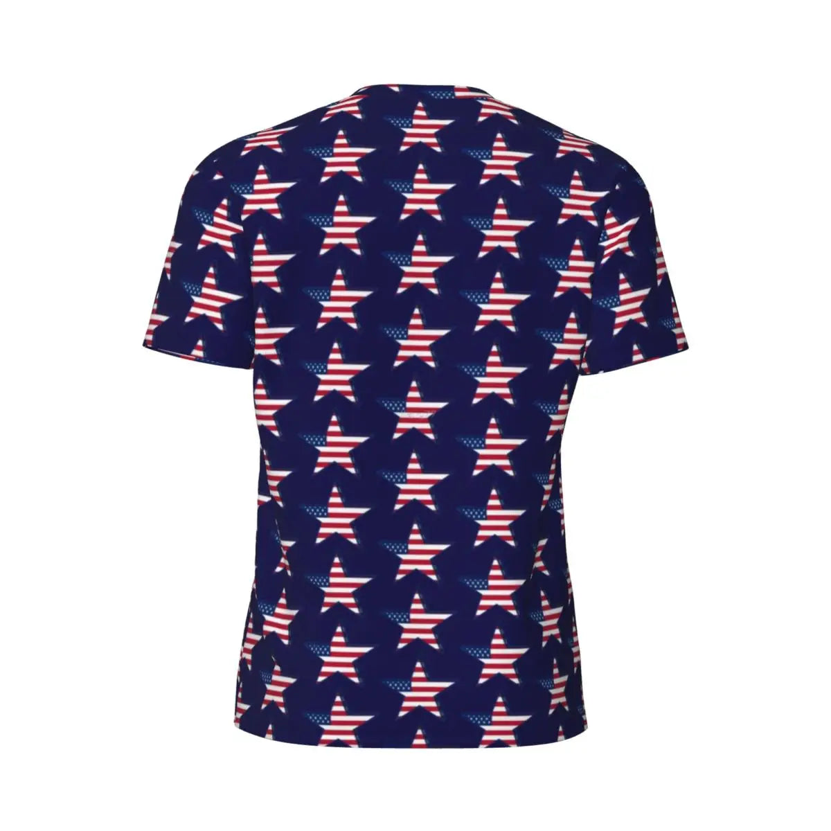 Men's USA American Flag Star Print Oversized T-Shirt – Patriotic Streetwear Tee – The Party Days | The Party Days