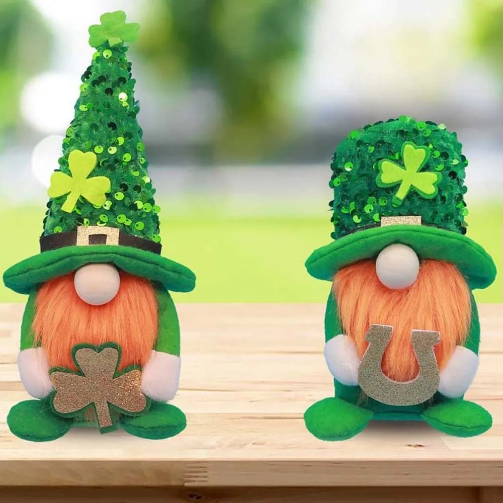 St. Patrick's Day Sequin Leprechaun Plush Doll – Festive Irish Ornament – The Party Days | The Party Days