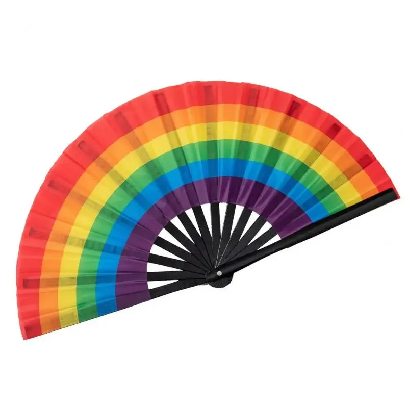 Rainbow Pride Foldable Hand Fan – LGBT Party & Festival Accessory | The Party Days | The Party Days