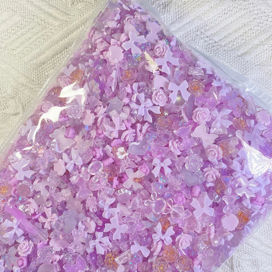 50pcs Mixed Design Nail Charms Shiny Flower Rhinestones