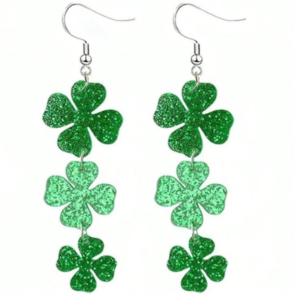 St. Patrick's Day Irish Drop Earrings – European American Style – The Party Days | The Party Days