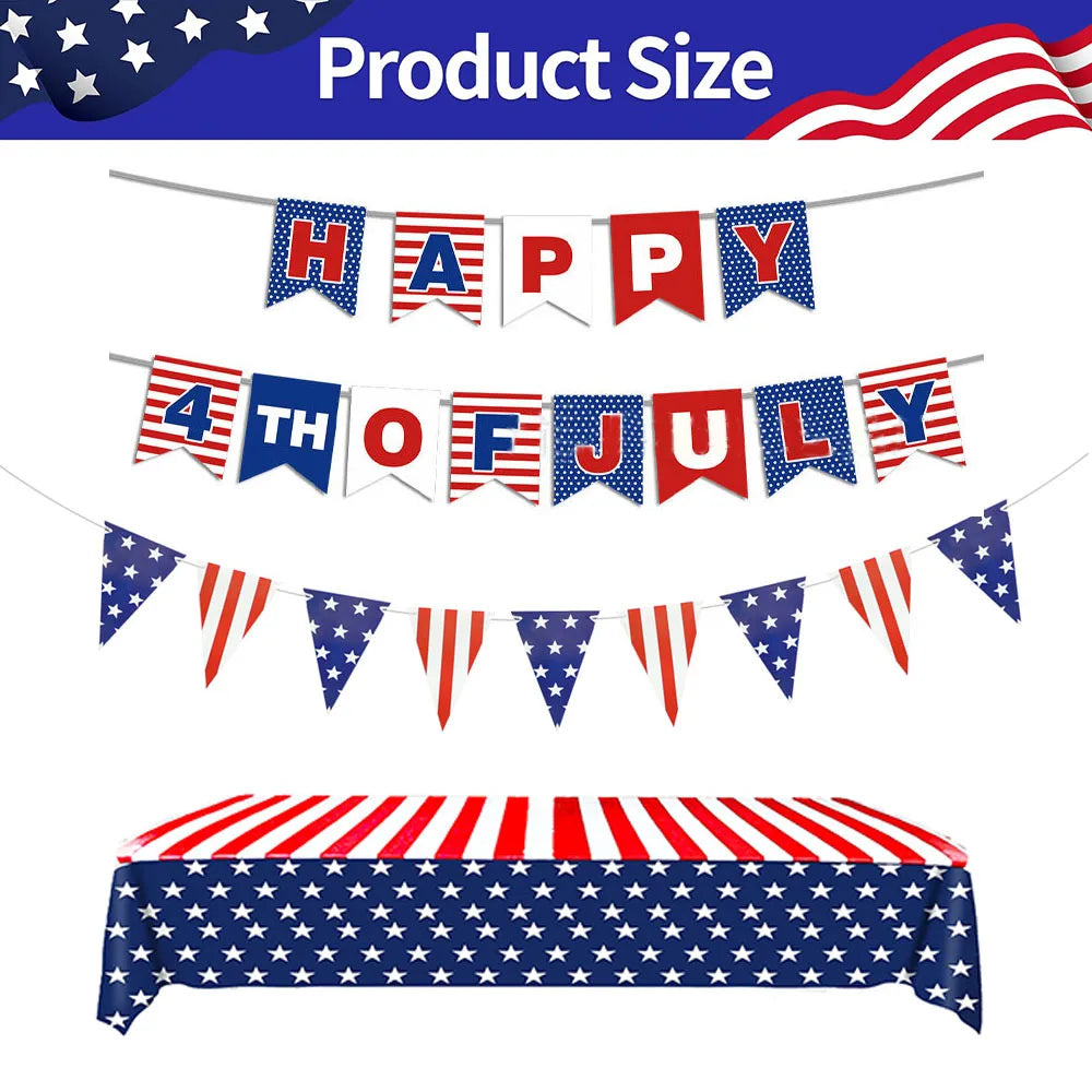USA Patriotic Party Supplies – 4th of July Decorations – Plates, Cups, Banner, Balloons & More – The Party Days | The Party Days